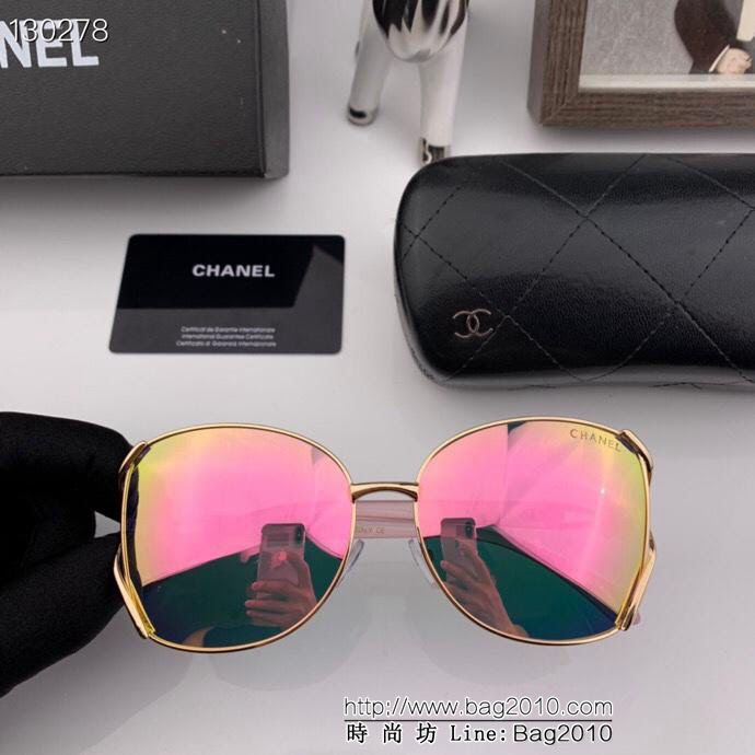 CHANEL香奈兒 19年開春新款 潮流爆款 時尚圓框太陽鏡 高品質  網紅潮款墨鏡 X7990  lly1736